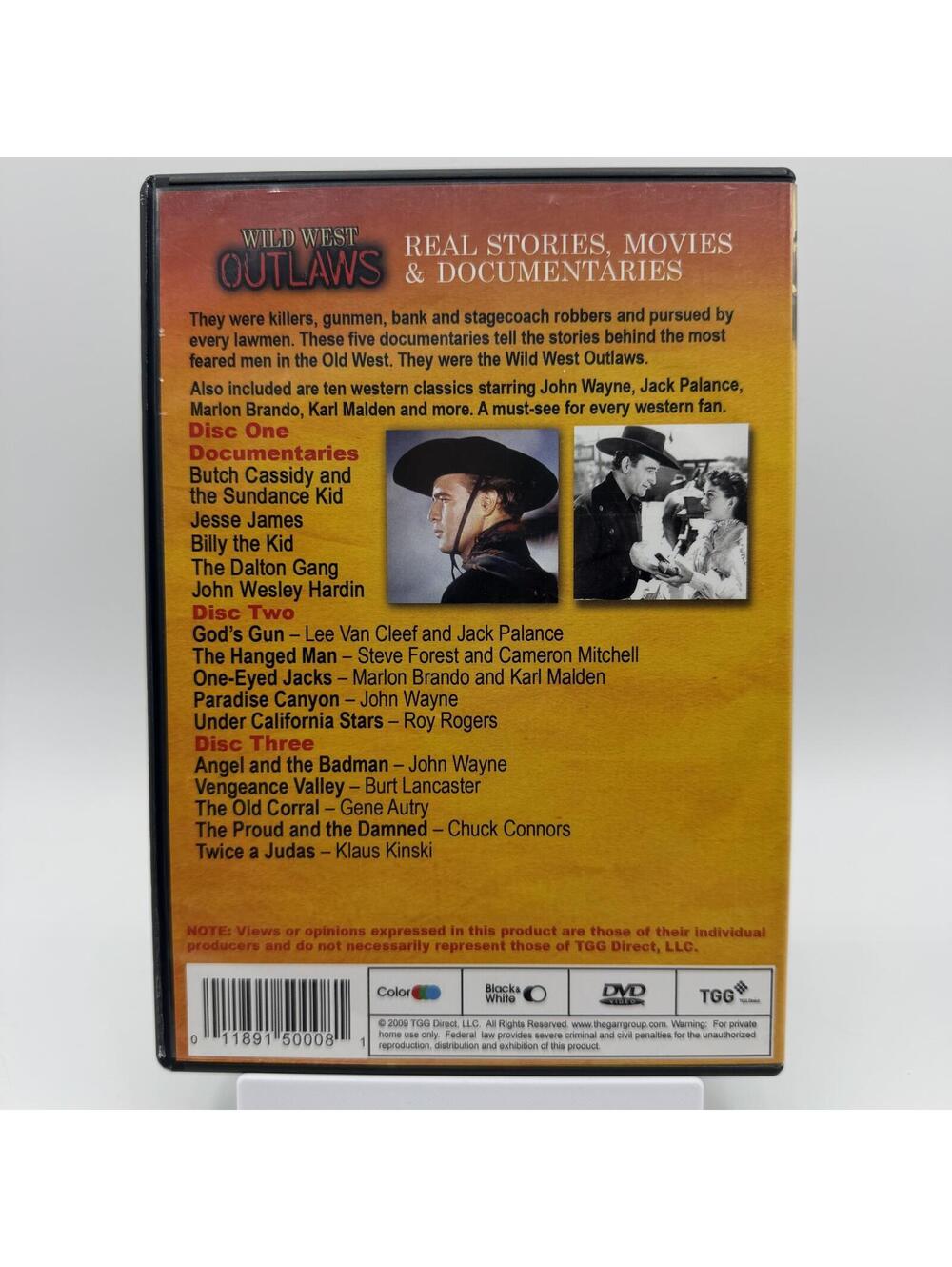 Wild West Outlaws DVD 2009 3-Disc Set - Picture 2 of 12